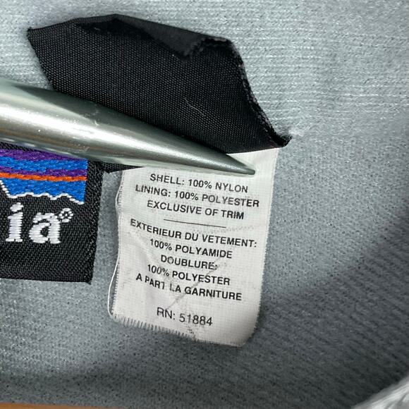 Patagonia Vintage Zephur Lightweight Softshell Light Zip Jacket Gray mens XL - Picture 10 of 12